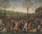 Pietro Vannuci called il Perugino The Combat of Love and Chastity (mk05) oil painting artist